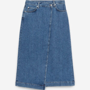 Denim Wrap Skirt - Size 40