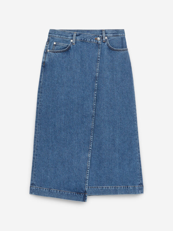 Denim Wrap Skirt - Size 40