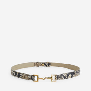 Horsebit Leather Belt - Size M