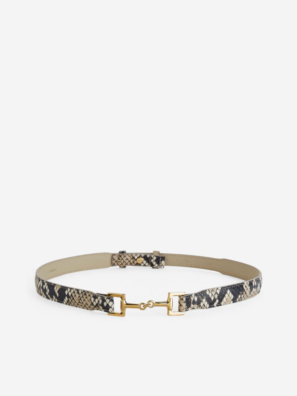 Horsebit Leather Belt - Size M