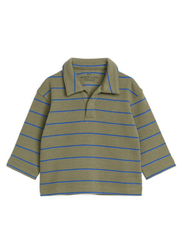 Waffle-Knit Polo Shirt - Size 50/56